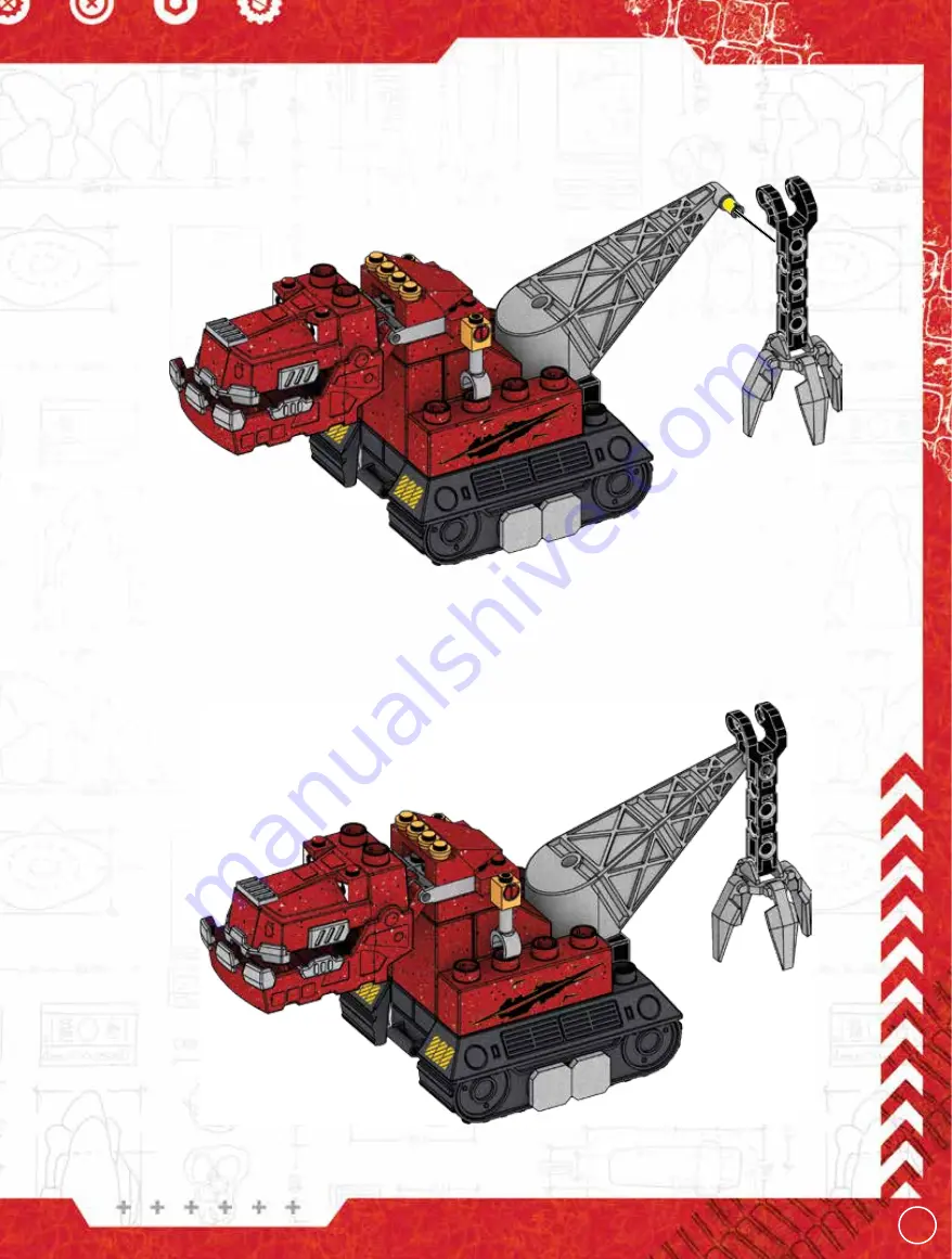 Mega Construx DreamWorks Dinotrux CRATER RUMBLE Скачать руководство пользователя страница 15