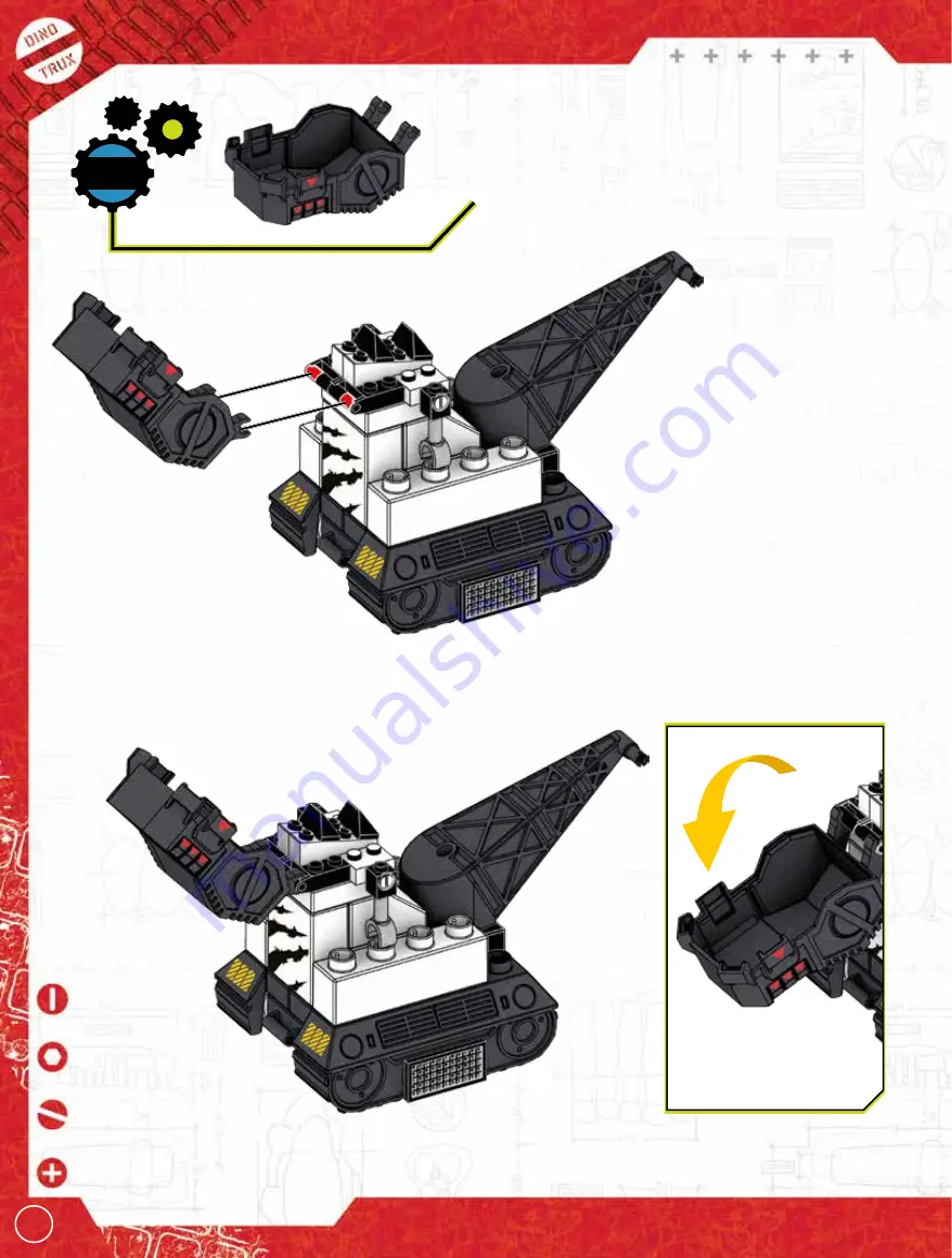 Mega Construx DreamWorks Dinotrux CRATER RUMBLE Скачать руководство пользователя страница 22