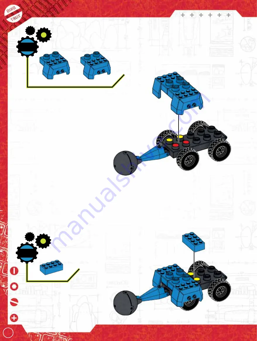 Mega Construx DreamWorks DINOTRUX TON-TON Скачать руководство пользователя страница 6