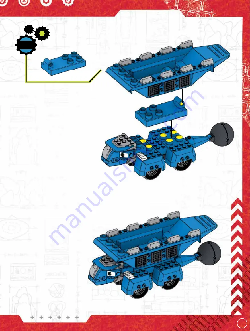 Mega Construx DreamWorks DINOTRUX TON-TON Manual Download Page 11