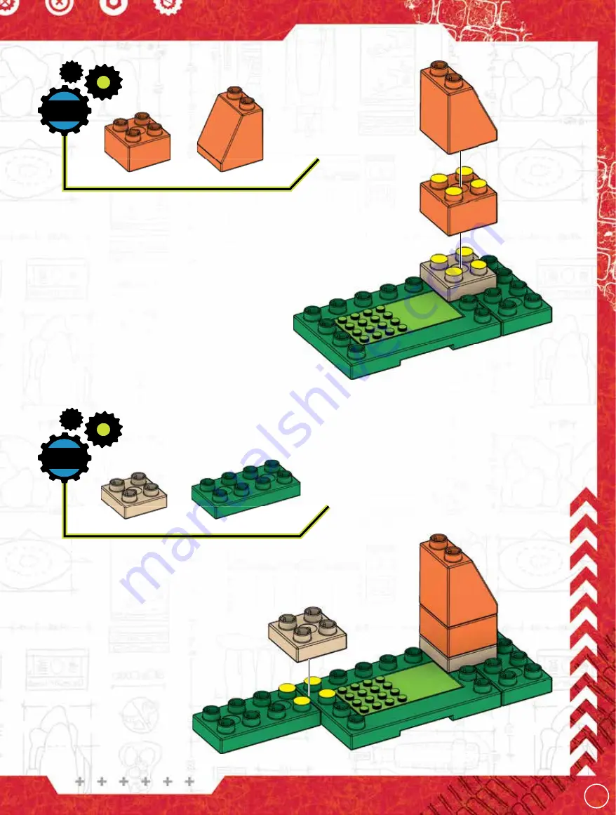 Mega Construx DreamWorks DINOTRUX TON-TON Скачать руководство пользователя страница 13
