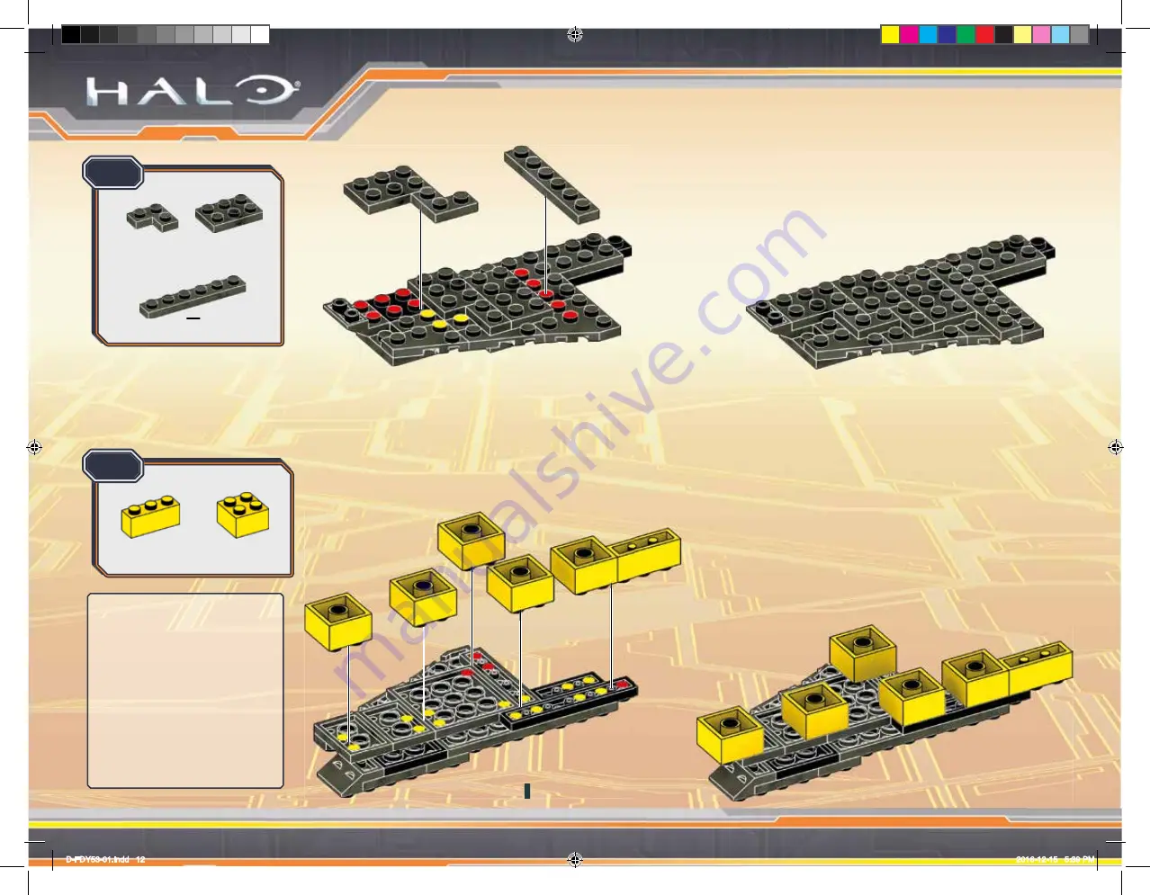 Mega Construx Halo Warzone Wasp Strike FDY53 Скачать руководство пользователя страница 12