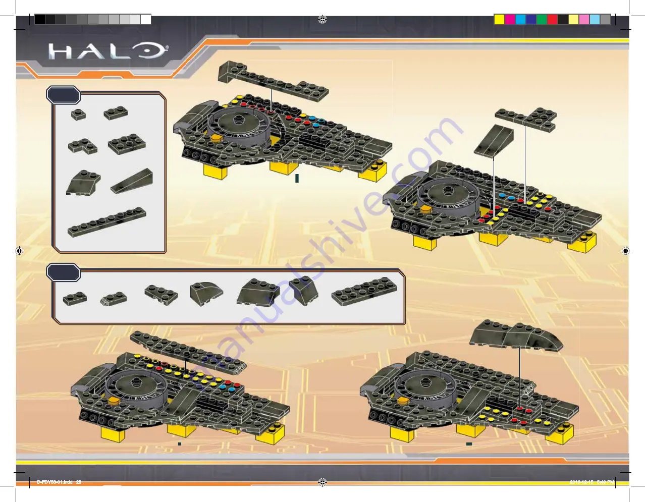 Mega Construx Halo Warzone Wasp Strike FDY53 Скачать руководство пользователя страница 28