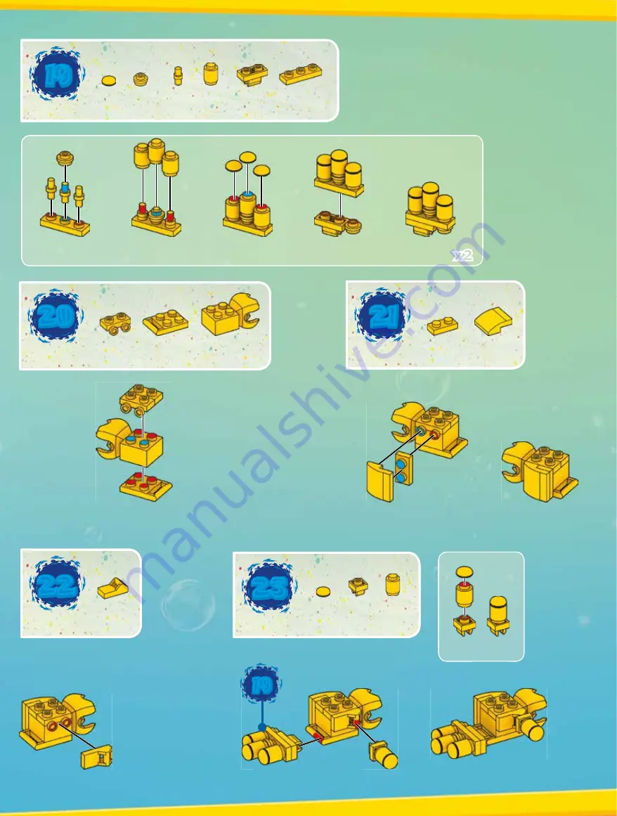 Mega Construx nickelodeon SPONGEBOB SQUAREPANTS DPH70 Manual Download Page 10