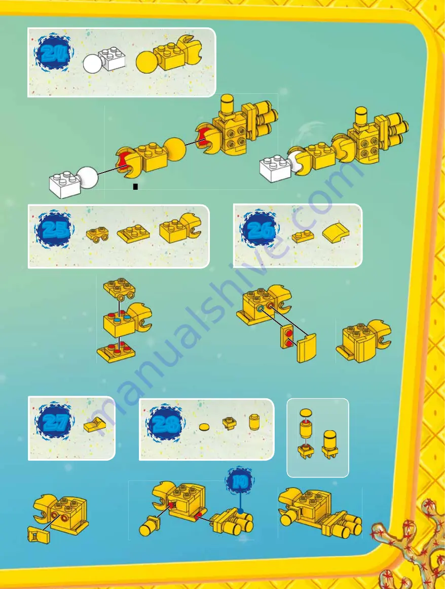 Mega Construx nickelodeon SPONGEBOB SQUAREPANTS DPH70 Manual Download Page 11