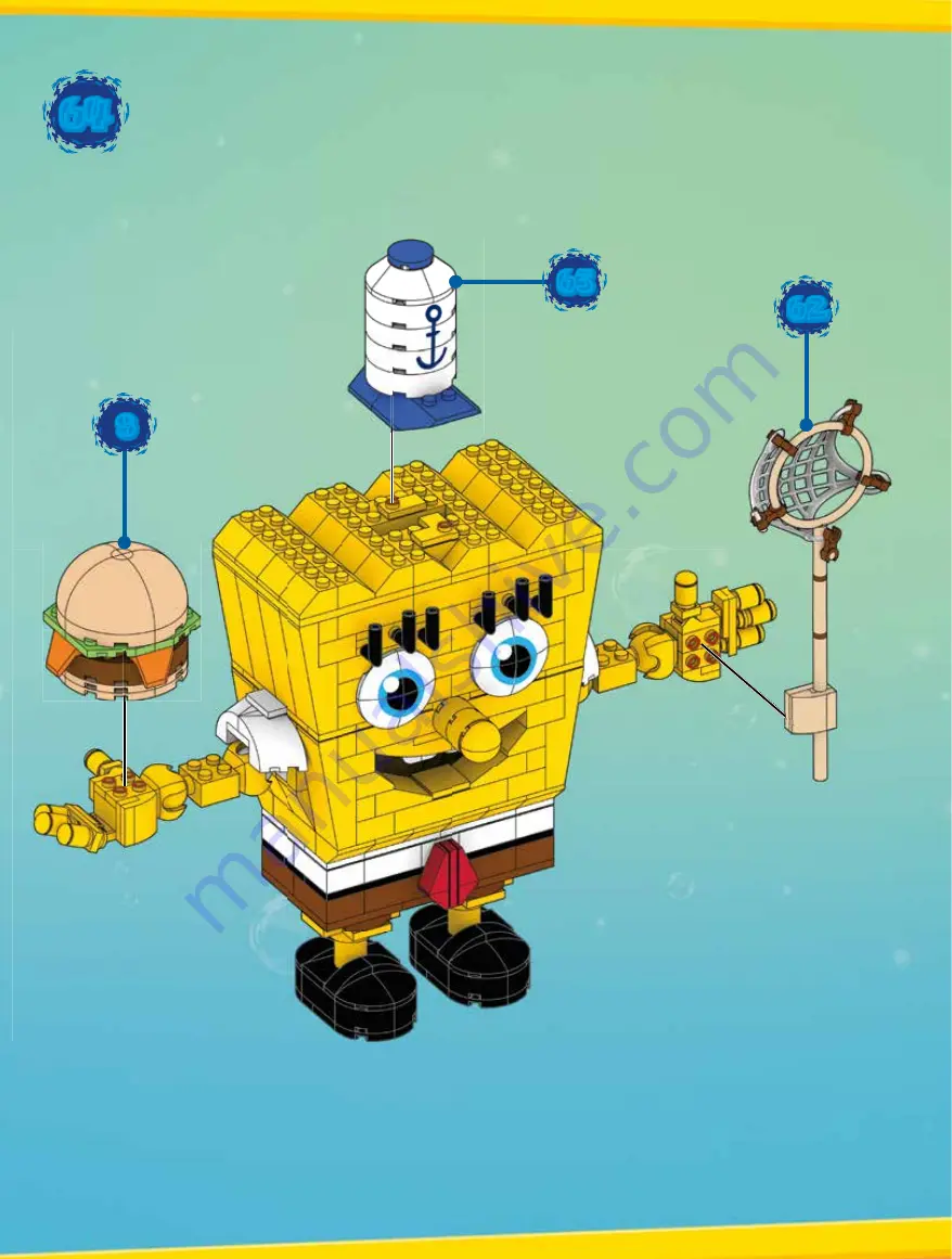 Mega Construx nickelodeon SPONGEBOB SQUAREPANTS DPH70 Скачать руководство пользователя страница 30