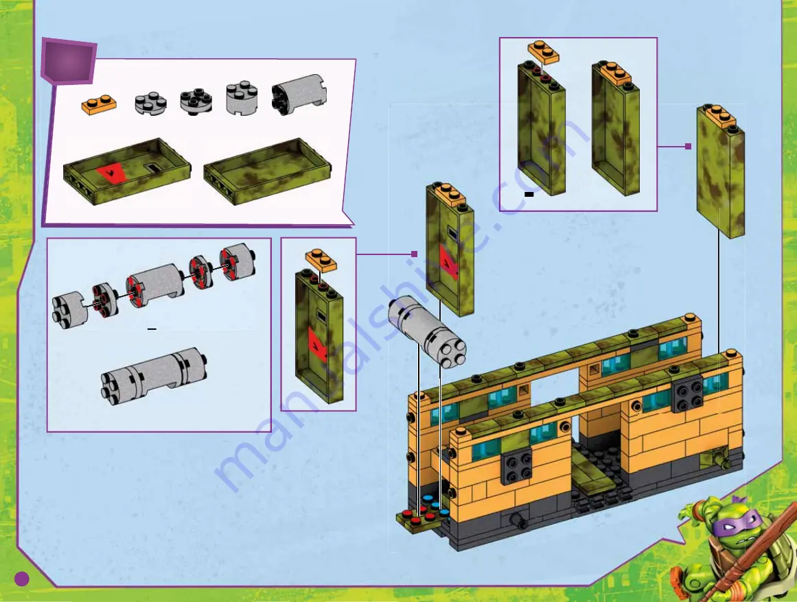 Mega Construx nickelodeon TURTLES FFC64 Скачать руководство пользователя страница 17