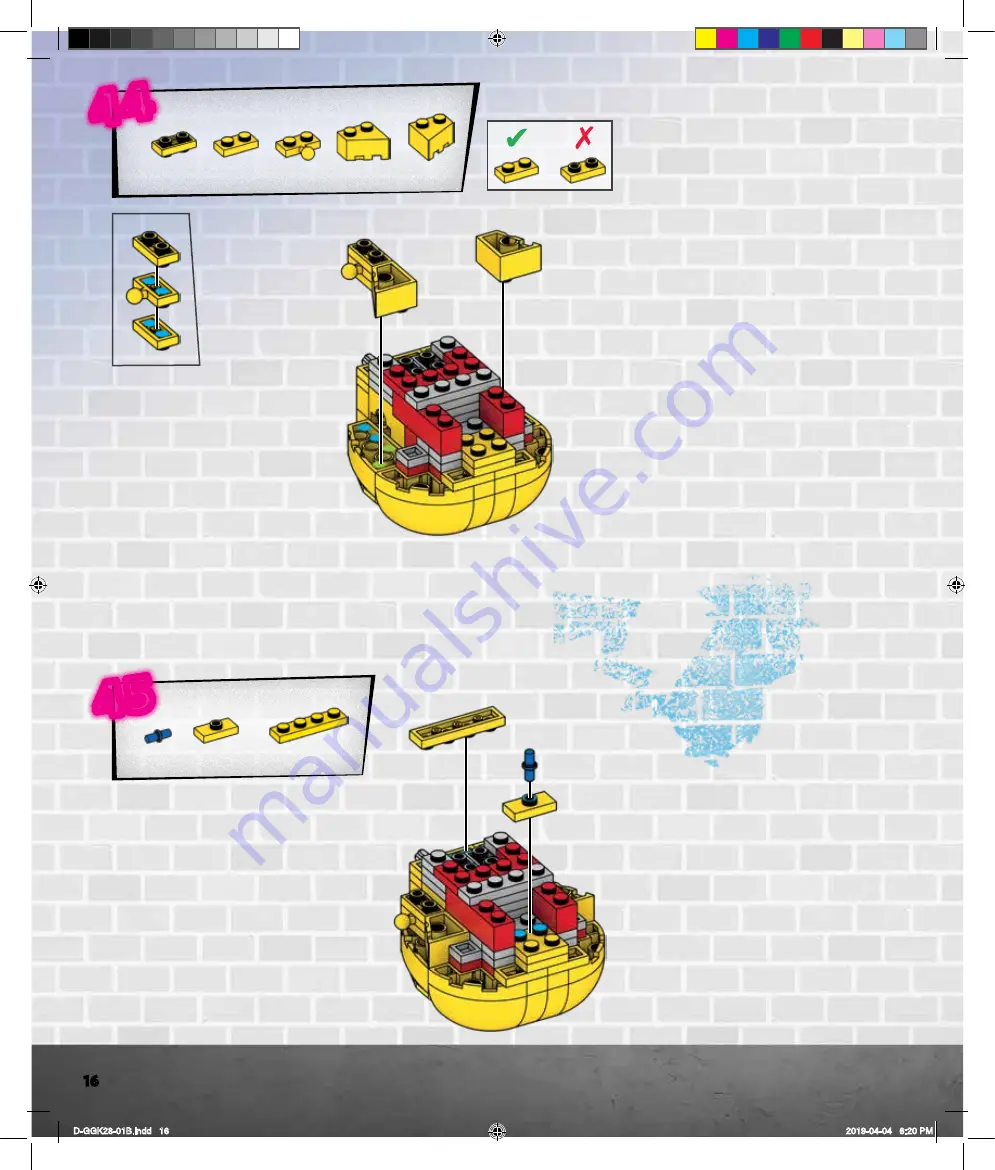 Mega Construx Pokemon DETECTIVE PIKACHU GGK28 Manual Download Page 16