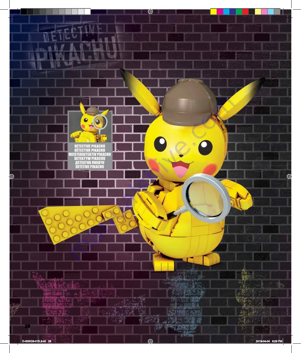 Mega Construx Pokemon DETECTIVE PIKACHU GGK28 Скачать руководство пользователя страница 28