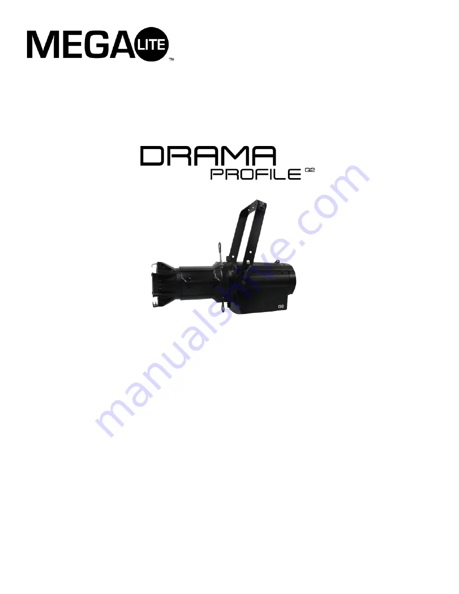 Mega Lite Drama Profile Q2 User Manual Download Page 1