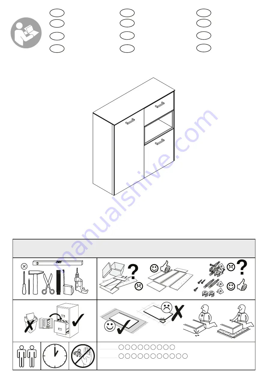 MEGA MOBEL 0770-HB 3 Assembly Instructions Manual Download Page 1