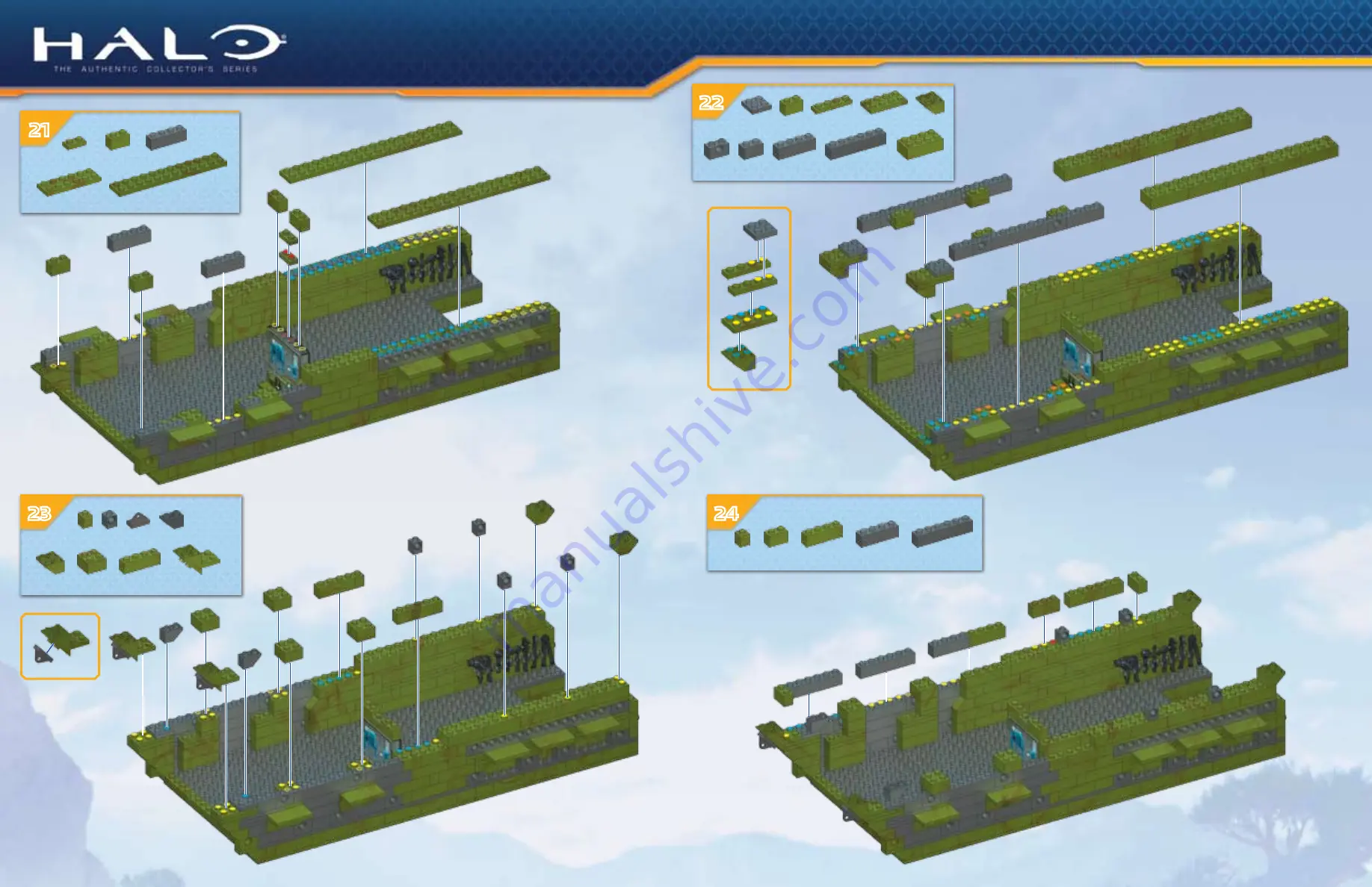Mega MEGA BLOCKS HALO Authentic Collector's Series Скачать руководство пользователя страница 12