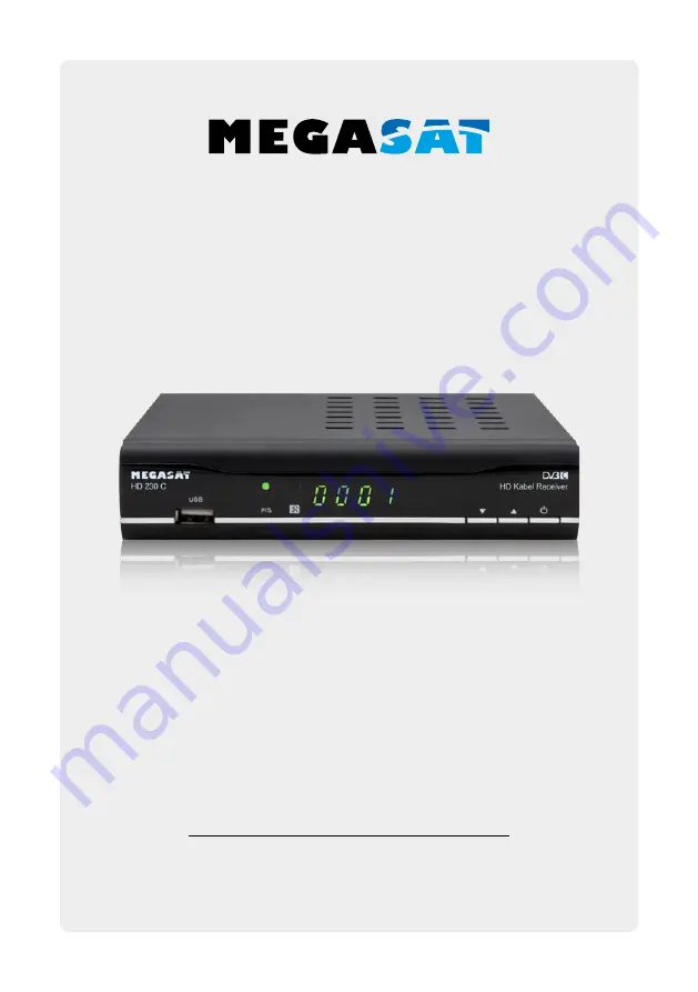 Megasat HD 230 C User Manual Download Page 1