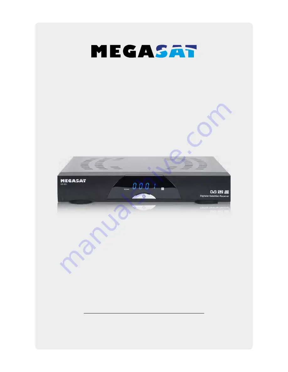 Megasat HD 601 Скачать руководство пользователя страница 1