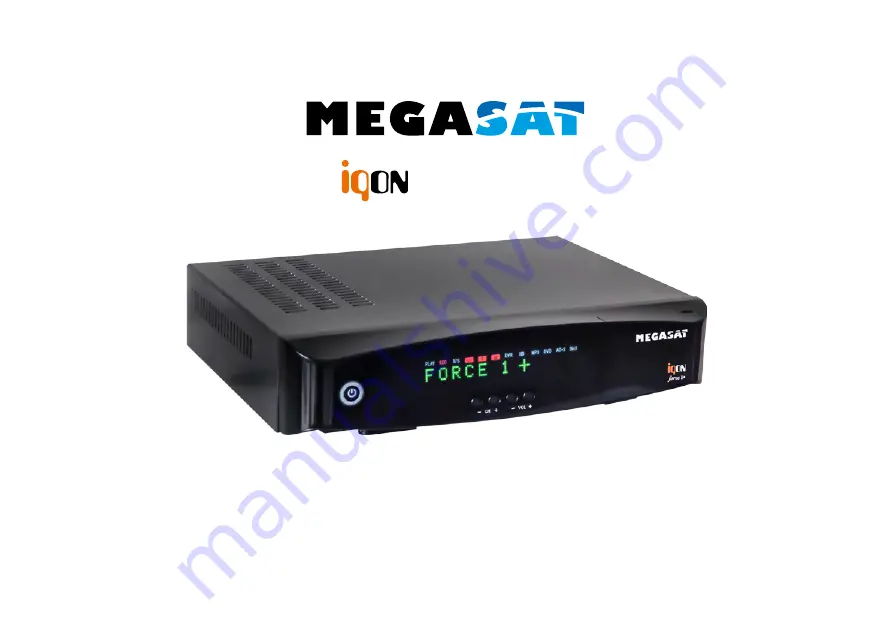 Megasat iqon force 1+ Quick Manual Download Page 1