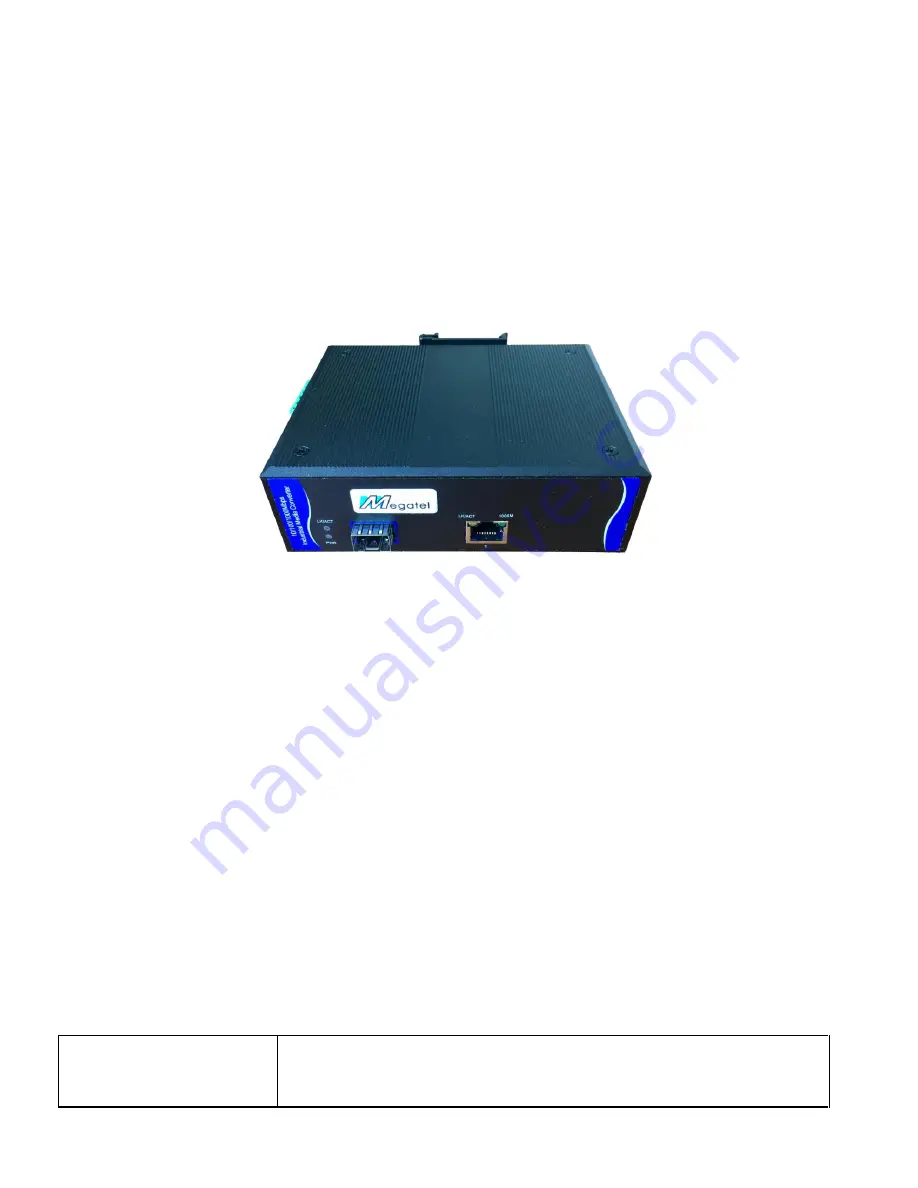 Megatel IMC-1000-SFP User Manual Download Page 1