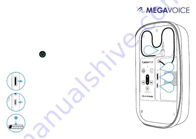 Megavoice Solar Speaker Quick Start Manual Download Page 2