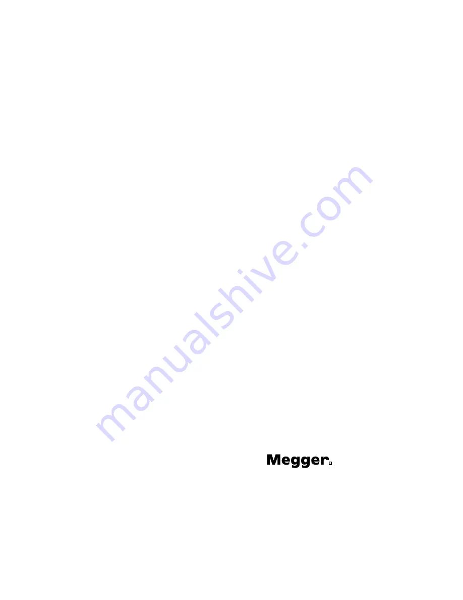 Megger 651403 Instruction Manual Download Page 1