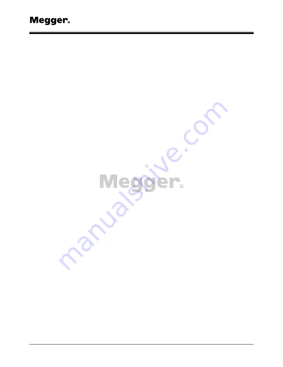 Megger 651403 Instruction Manual Download Page 12