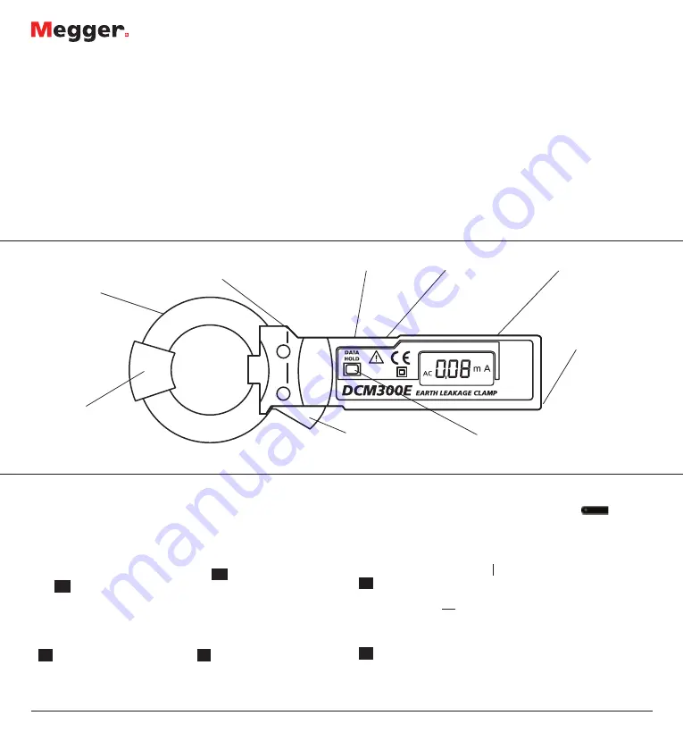 Megger DCM300E Quick Start Manual Download Page 1