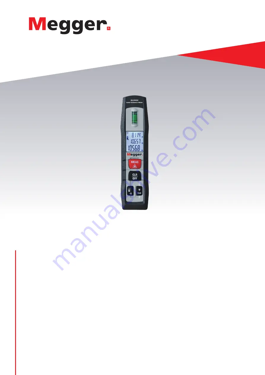 Megger MLDM50 User Manual Download Page 1