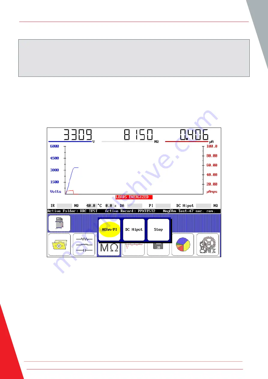 Megger PPX30 User Manual Download Page 62