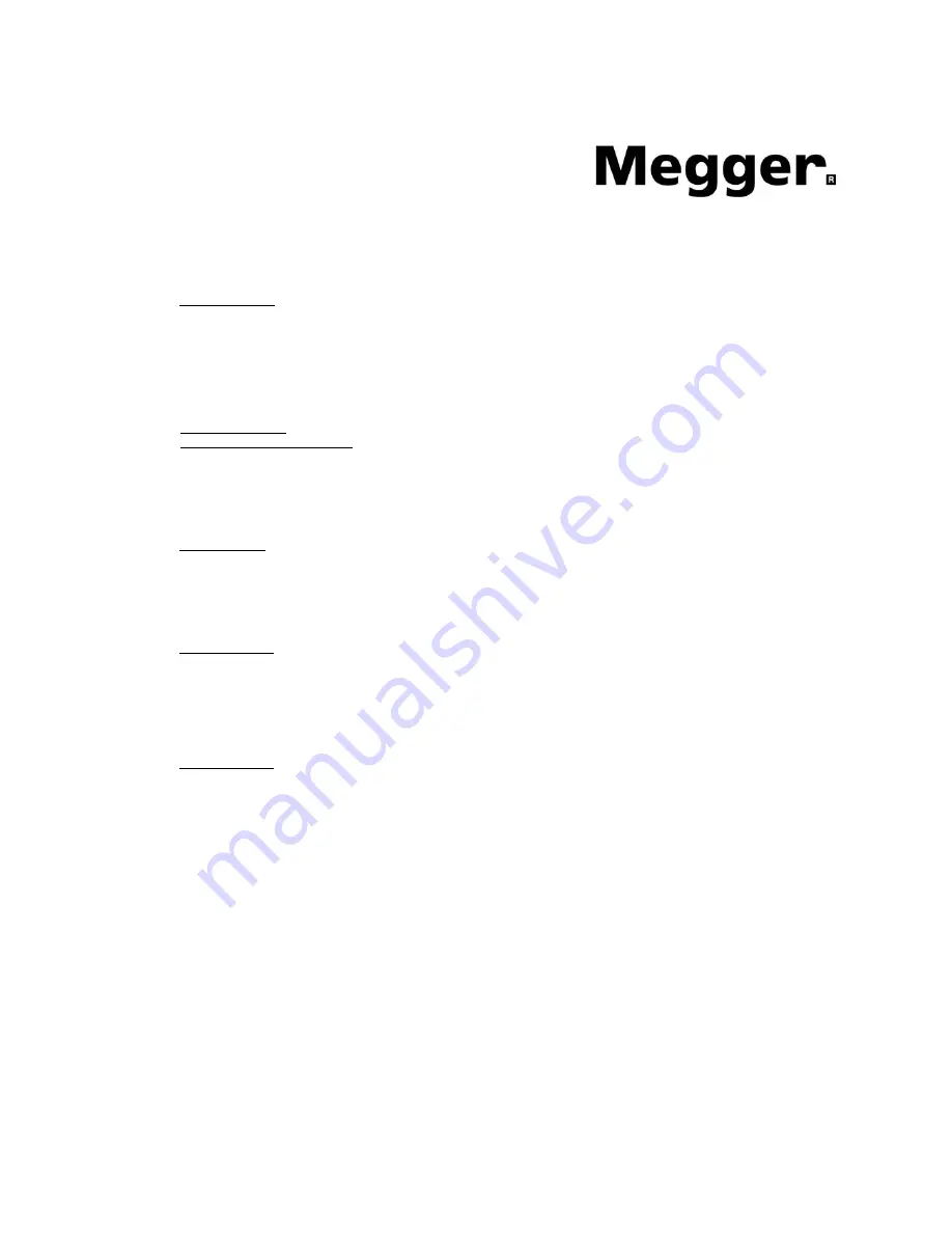 Megger SCT-MMA User Manual Download Page 37