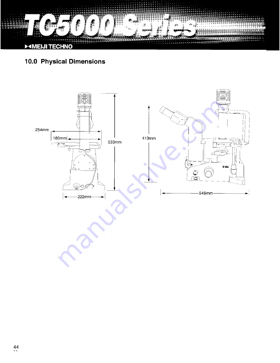 Meiji Techno TC5000 Series Скачать руководство пользователя страница 45