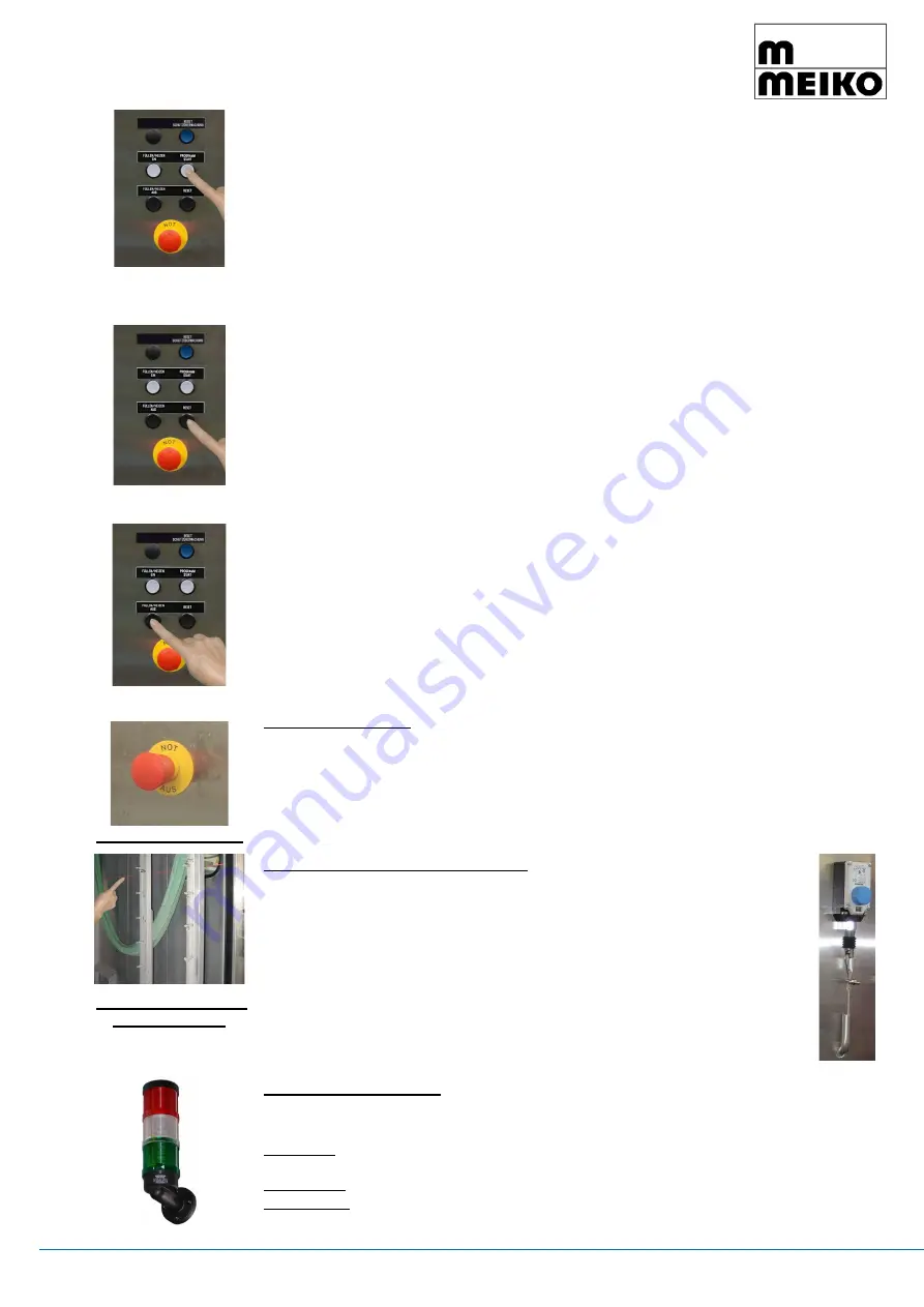 Meiko WS 125 Operating Instructions Manual Download Page 19