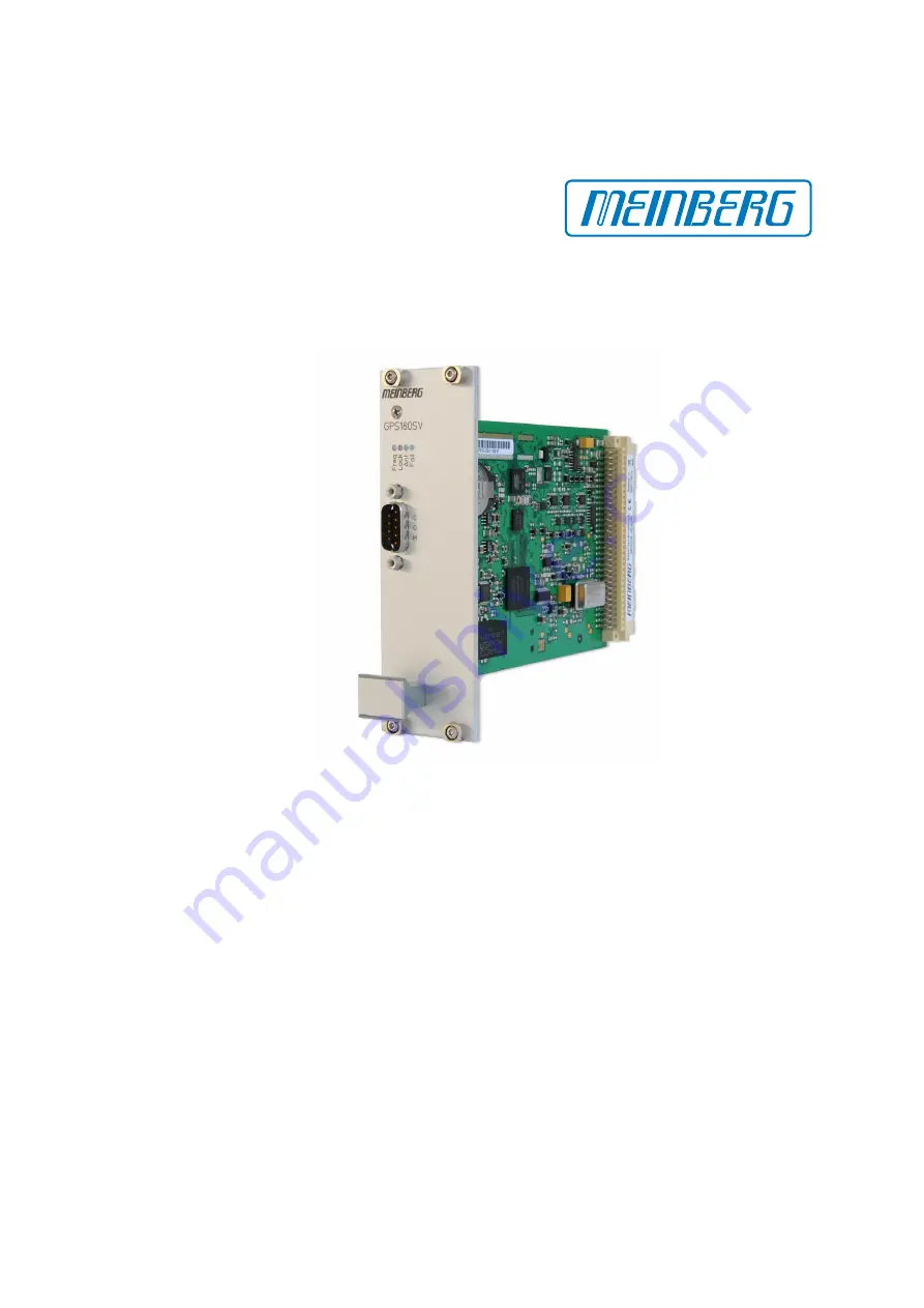 Meinberg GPS180SV Manual Download Page 1