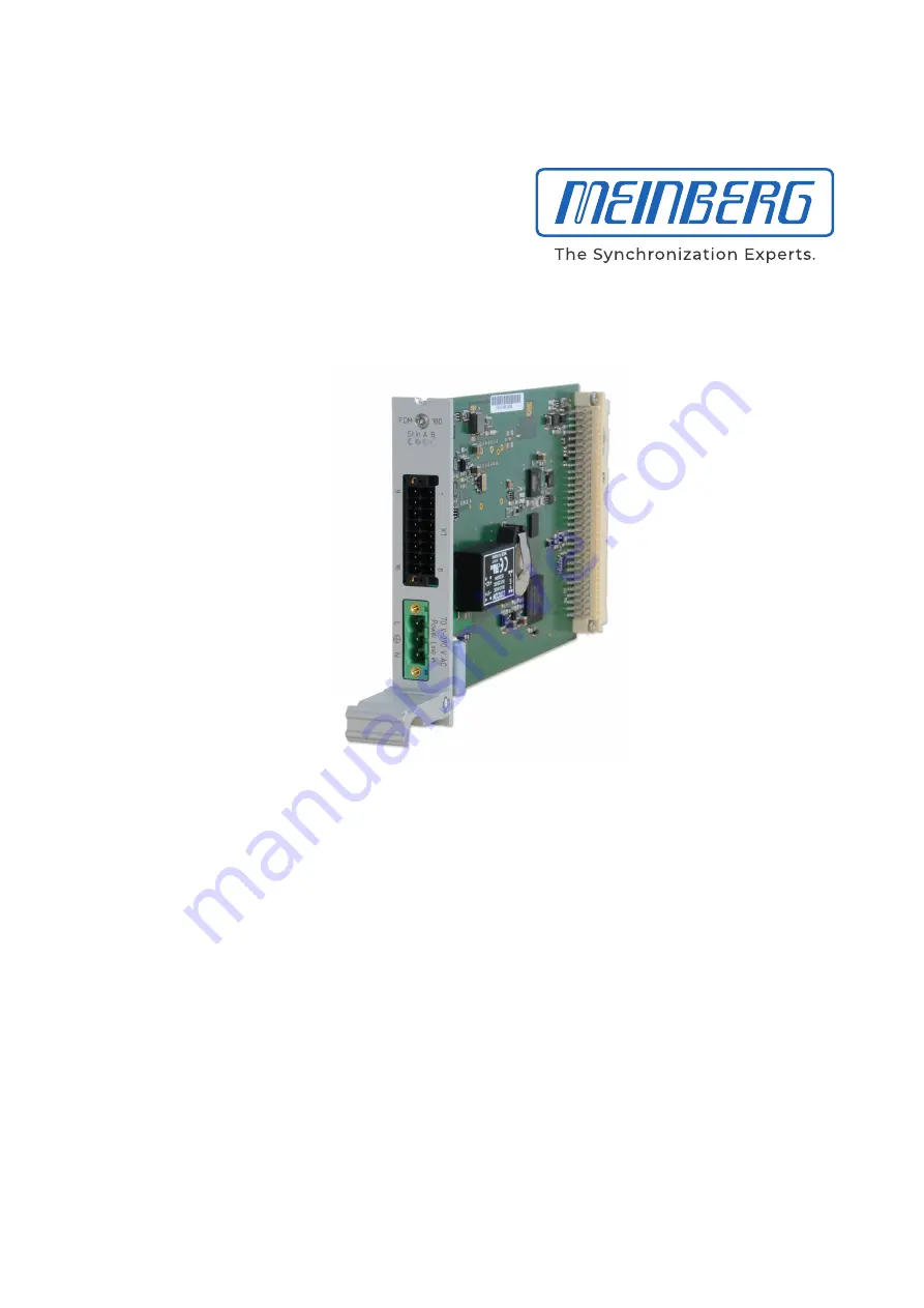 Meinberg IMS-FDM Скачать руководство пользователя страница 1