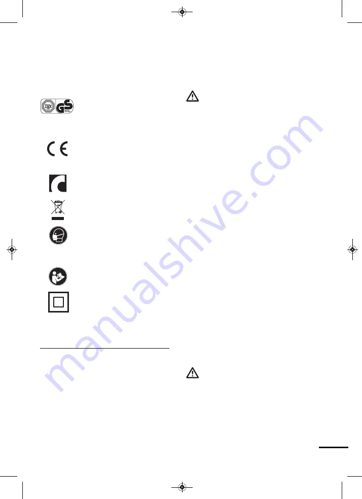 MeisterCraft MDR 280 FT Translation Of The Original Instructions Download Page 109