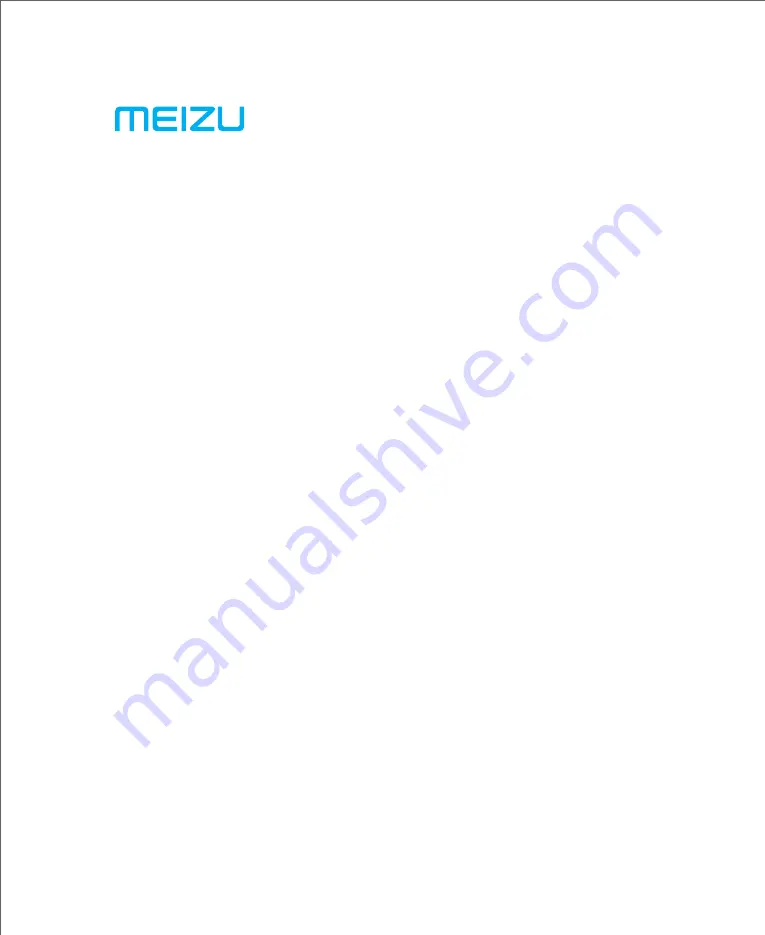 Meizu M813H User Manual Download Page 1