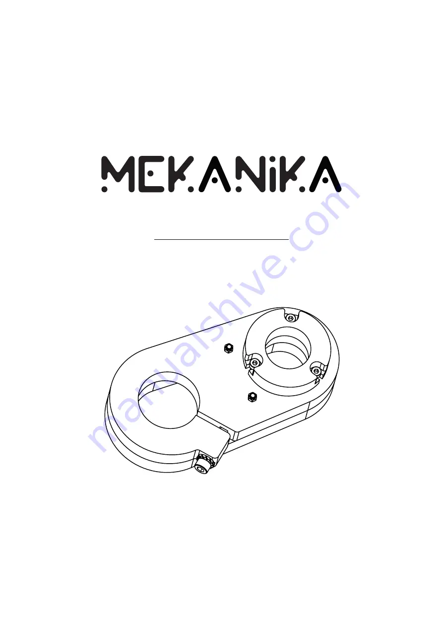 MEKANIKA DUST SHOE Mounting Manual Download Page 1