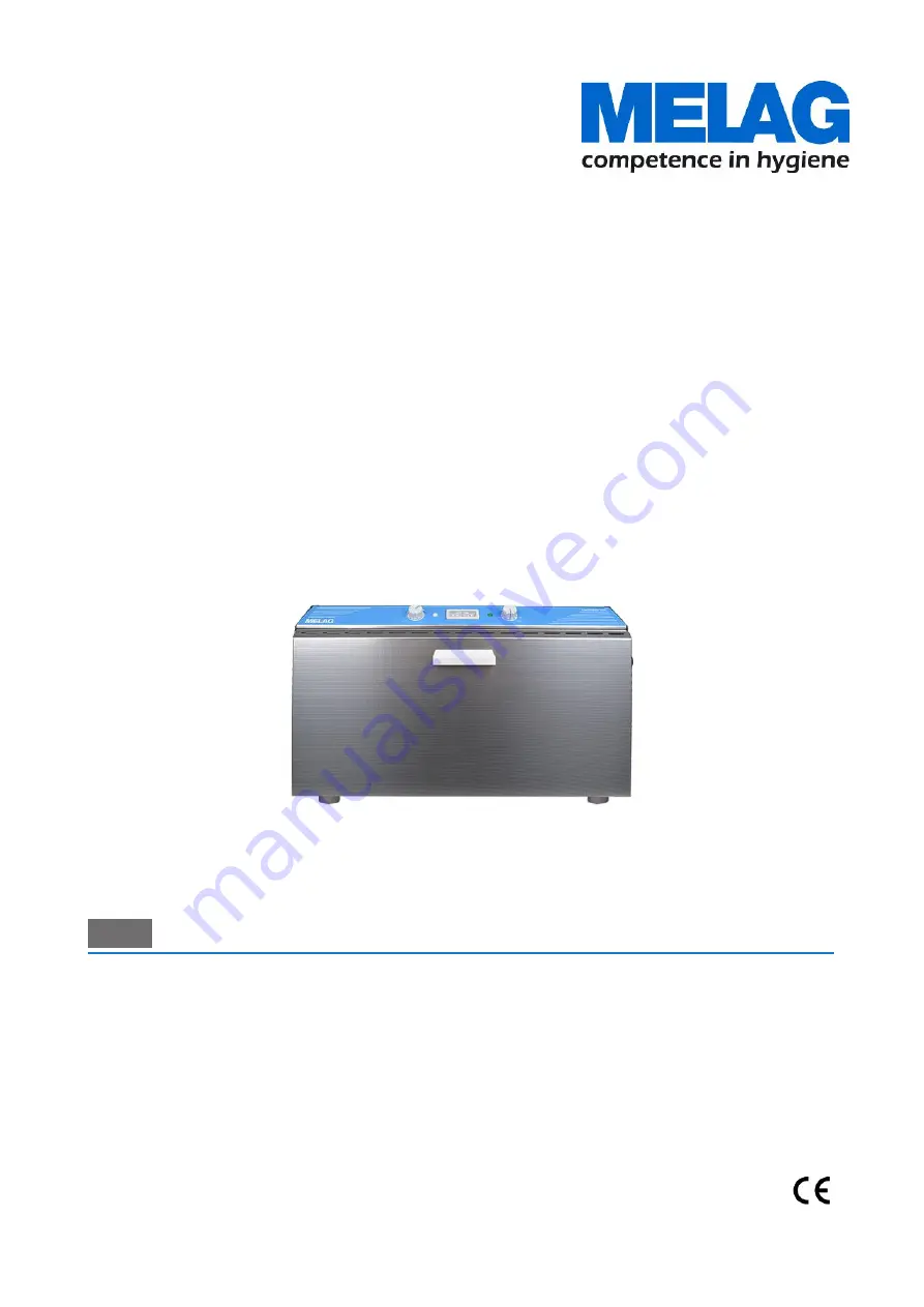 MELAG Sterilizer 255 User Manual Download Page 1