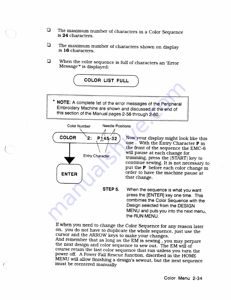 Melco EMC-6 Operator'S Manual Download Page 55