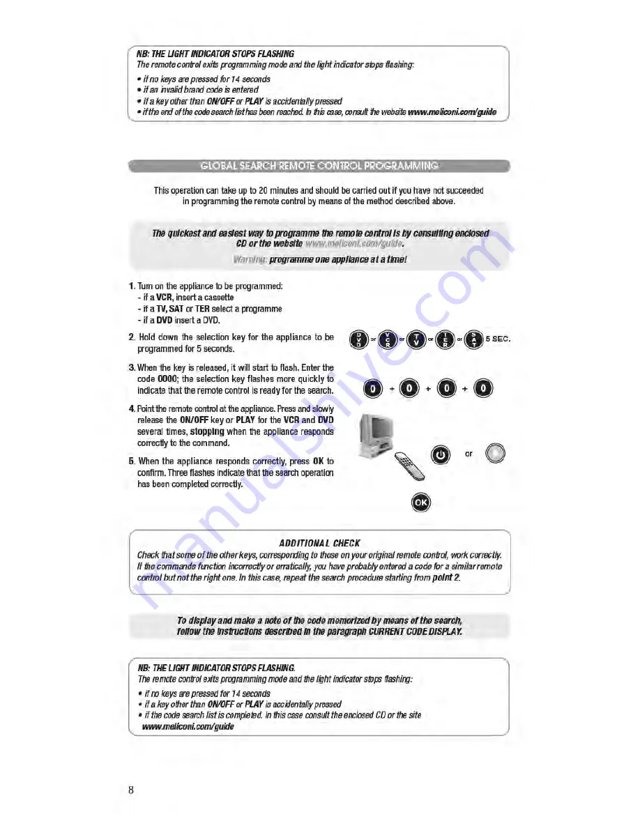 MELICONI Control 5 500 PLUS User Manual Download Page 3