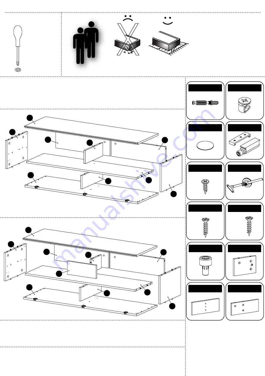 MELICONI MY TV STAND 120 Скачать руководство пользователя страница 4