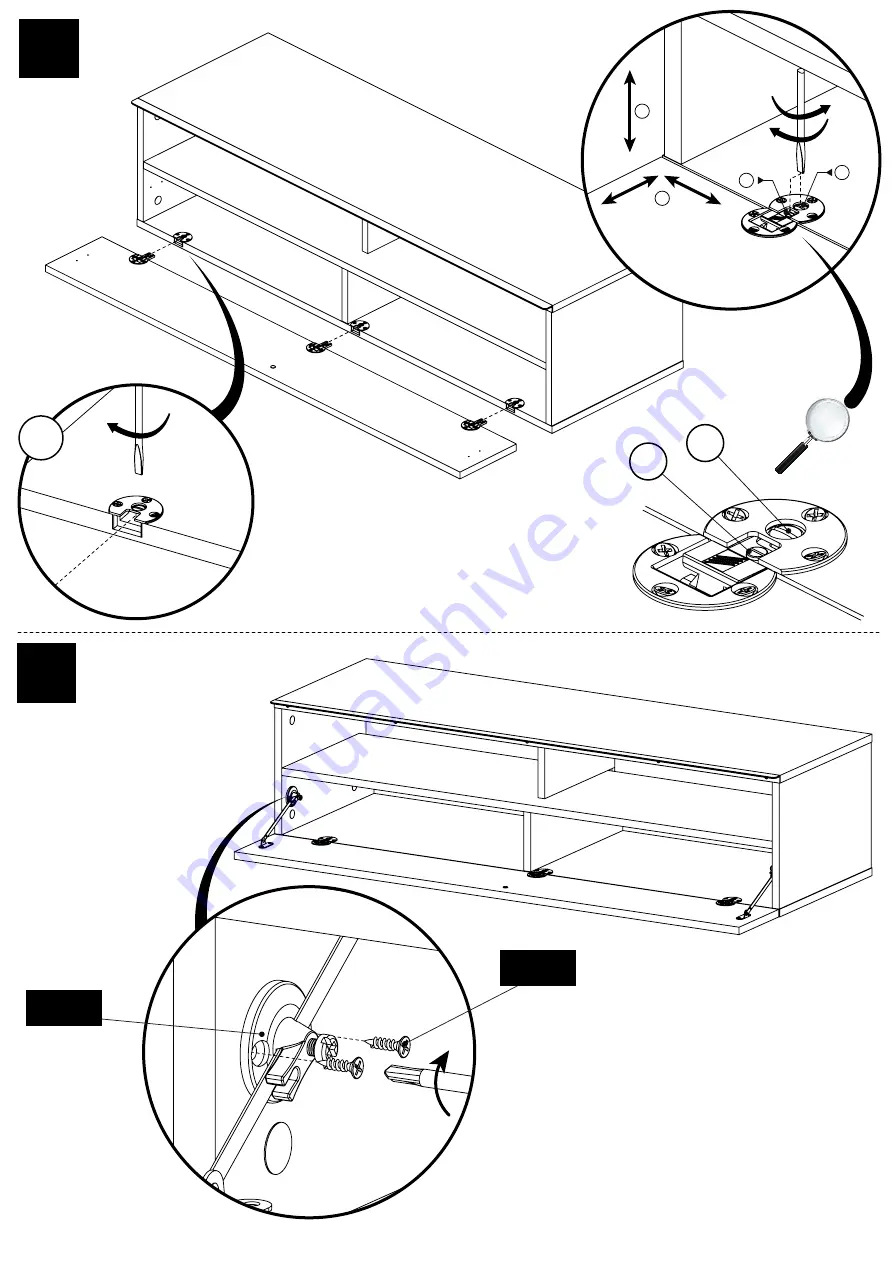 MELICONI MY TV STAND 120 Assembly Instruction Manual Download Page 23