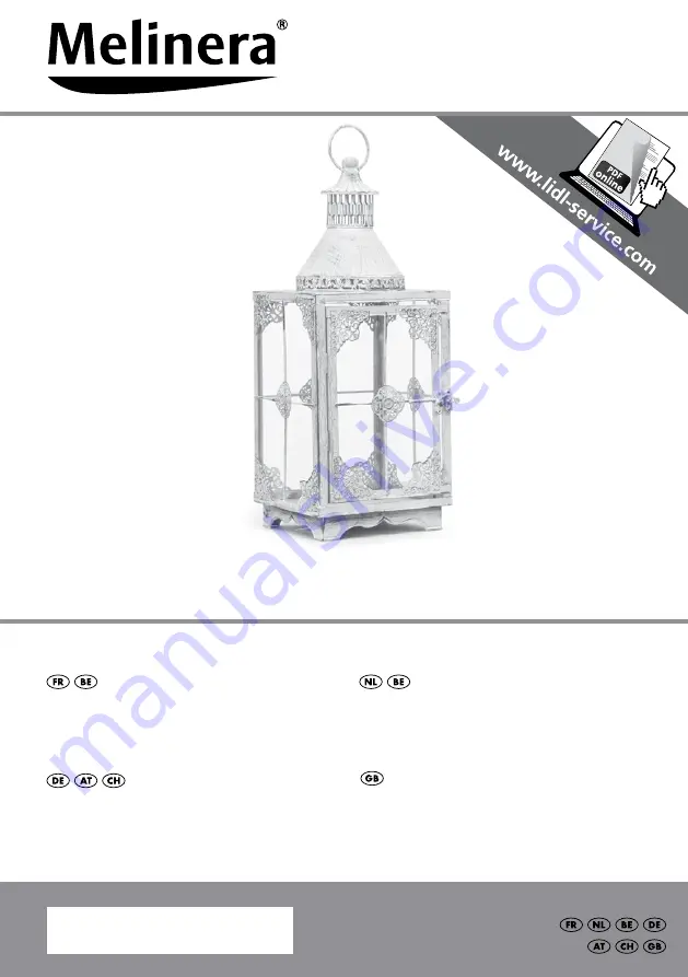 MELINERA 106324 Скачать руководство пользователя страница 1