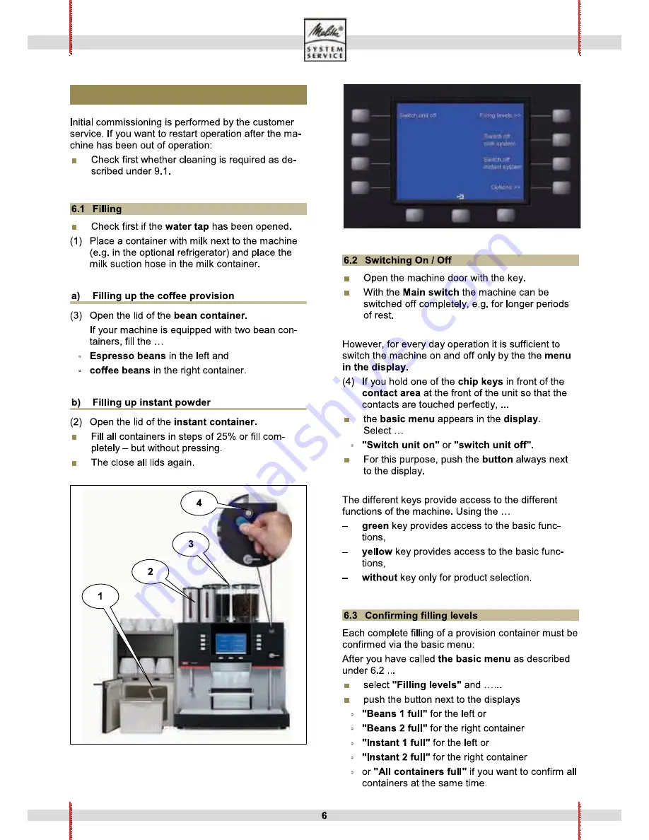 Melitta Bar-cube Operating Instructions Manual Download Page 6