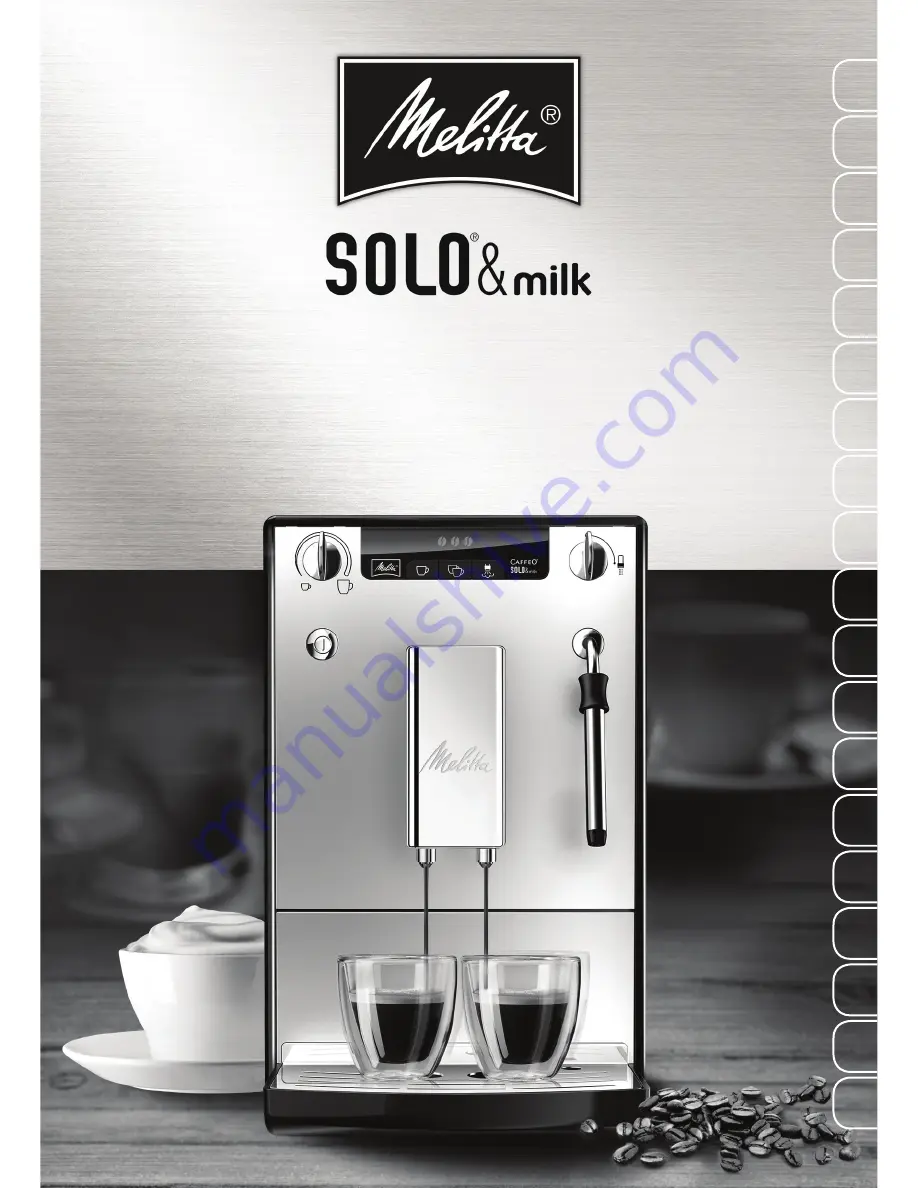 Melitta Caffeo Solo & Milk Operating Instructions Manual Download Page 1