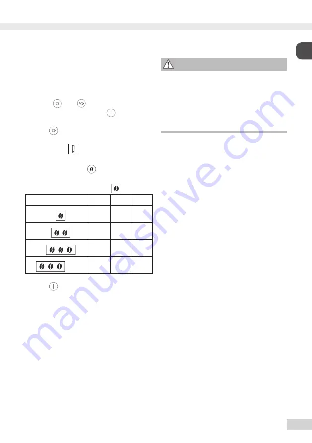 Melitta Caffeo Solo Operating Instructions Manual Download Page 9