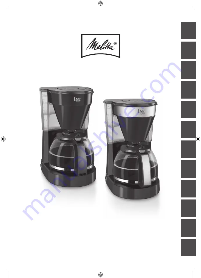 Melitta Easy Operating Instructions Manual Download Page 1