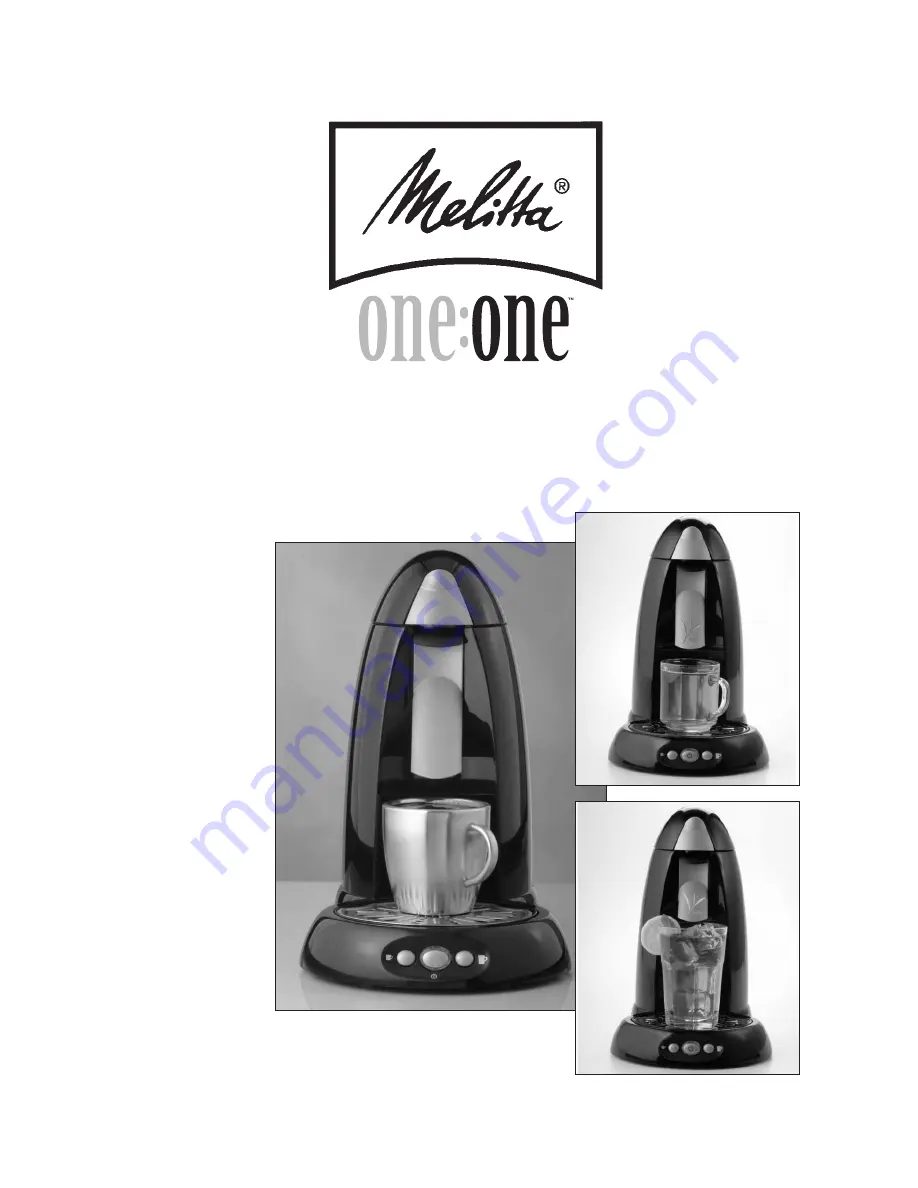 Melitta One:One MES2B Use And Care Manual Download Page 1