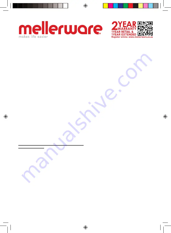 Mellerware 22300RDB Manual Download Page 24