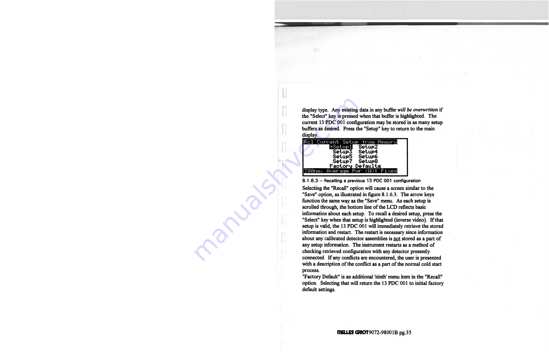 Melles Griot 13 PDC 001/IEEE Скачать руководство пользователя страница 44