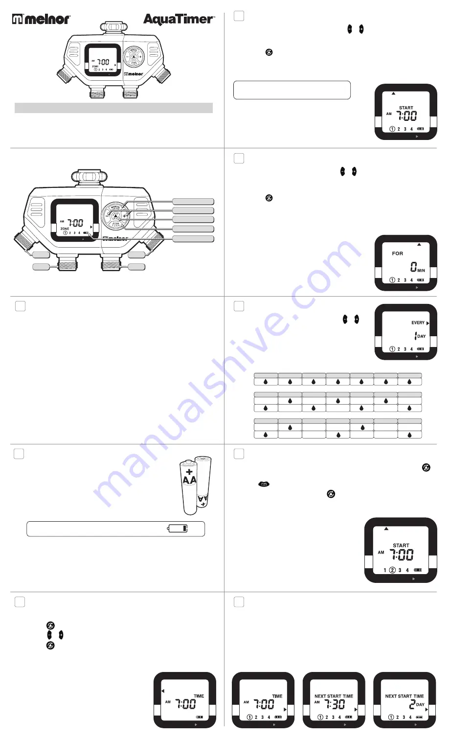 Melnor AquaTimer 65036-AMZ Скачать руководство пользователя страница 1
