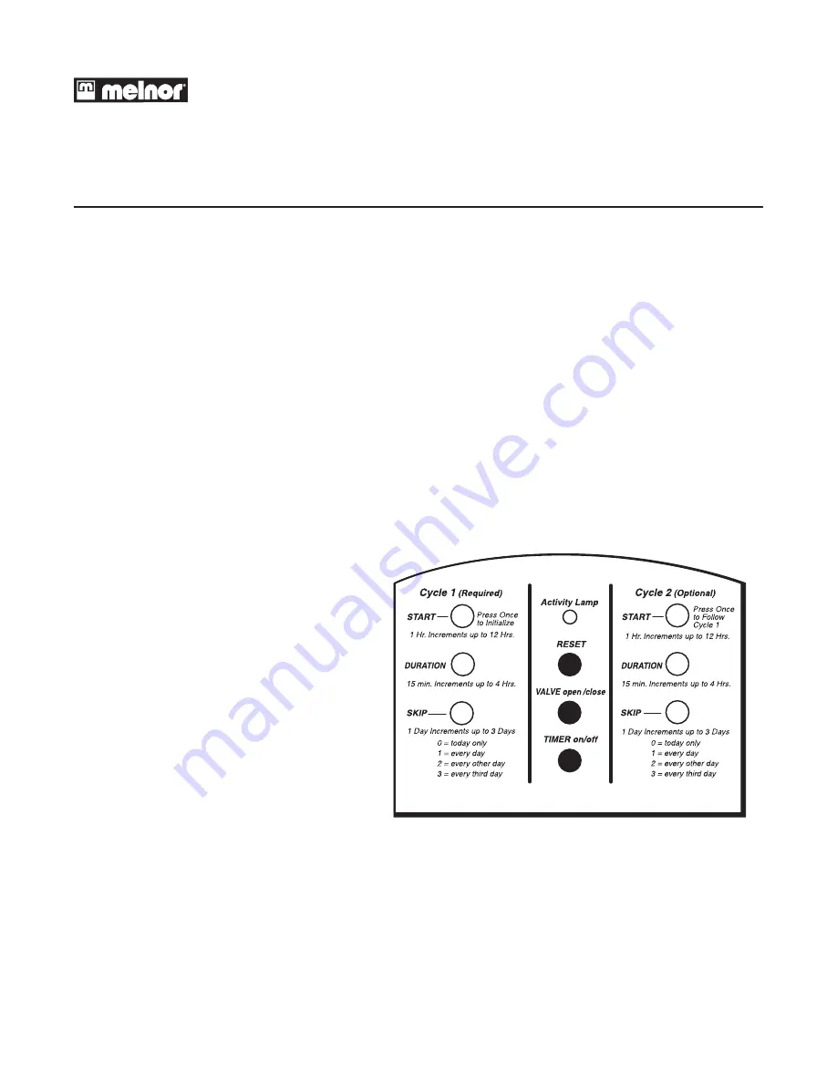 Melnor Electronic Aqua Timer 3020 Скачать руководство пользователя страница 1