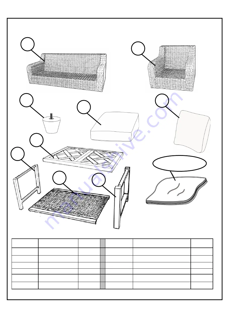 Member's Mark 980296848 Assembly Instructions & User Manual Download Page 4